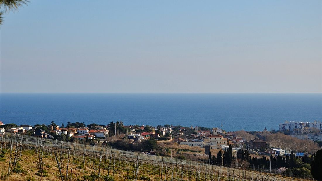 Vista de la costa del Maresme junto a El Masnou